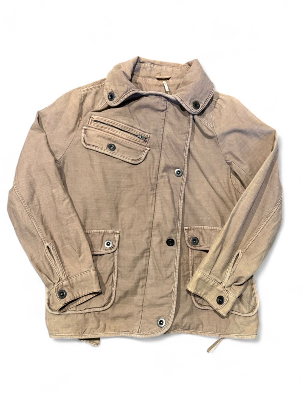 Free People Taupe Utility Jacket | Casual, Boho, Streetwear